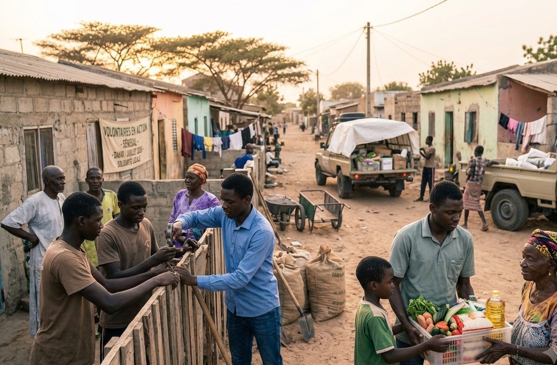 Volontaires du PVS lors d'une action communautaire de proximité
