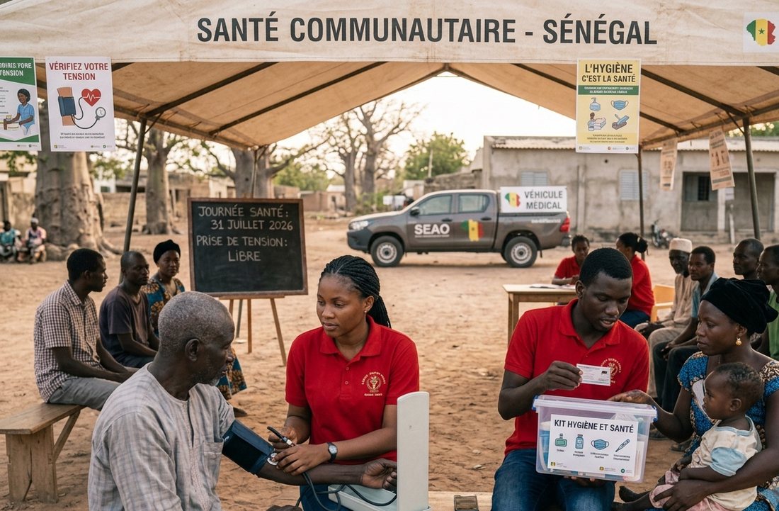 Campagne de santé communautaire organisée par le PVS