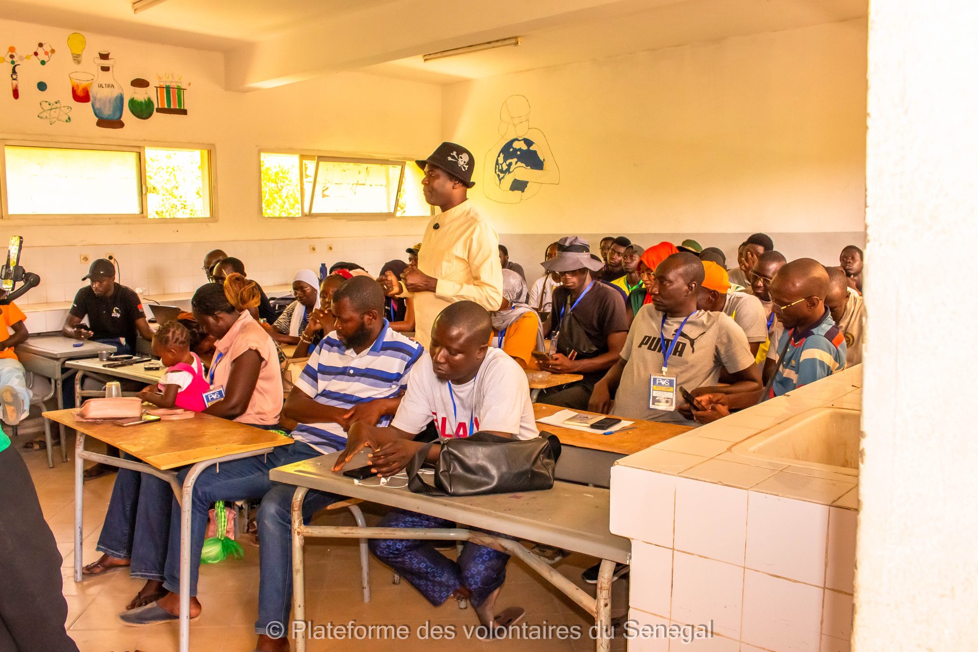 Volontaires du PVS réunis lors d'une session du Bootcamp